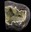 Calcite Crystal Filled Septarian Geode - Utah #33127-2